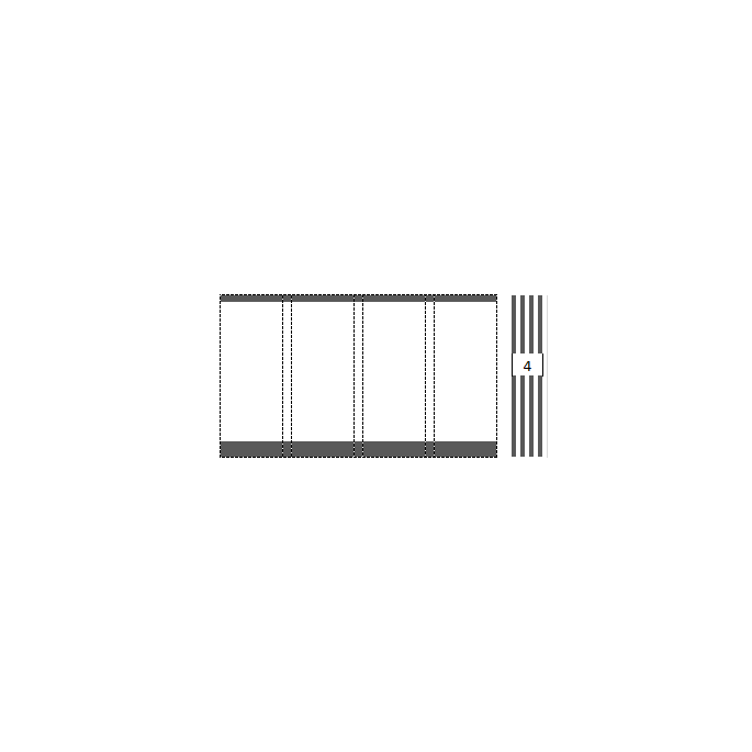 Glasschuifsysteem Sunshine 4-spoor Br: 322-386 x hg: 200-270