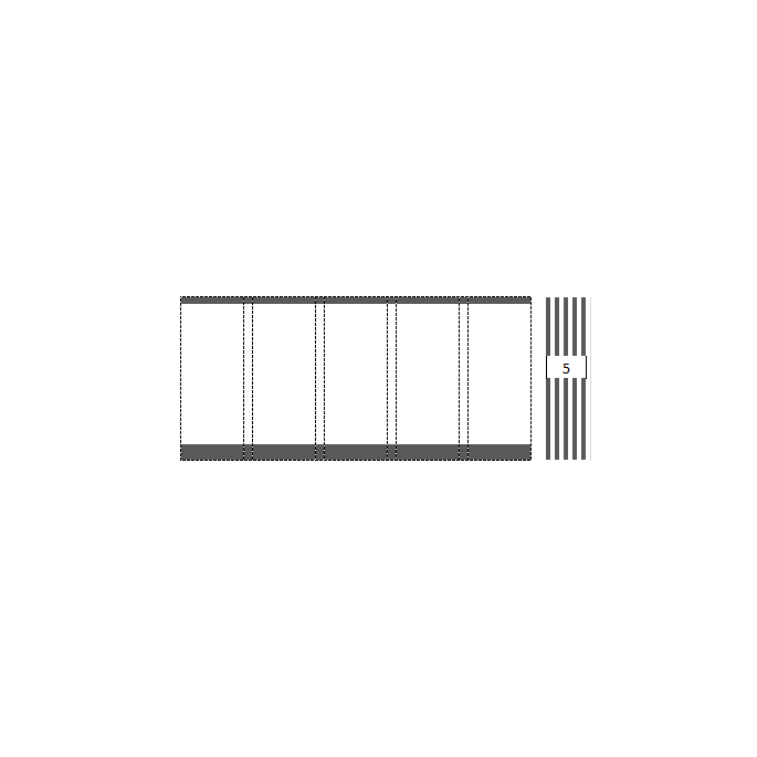 Glasschuifsysteem Sunshine 5-spoor Br: 402-482 x hg: 200-270