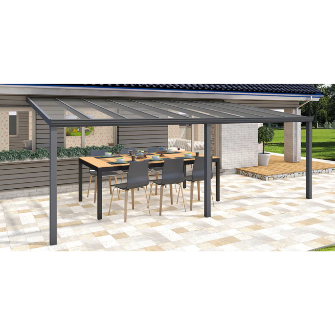 Aluminium terrasoverkapping Oase 507 x 254cm (3 staanders, polycarbonaat)