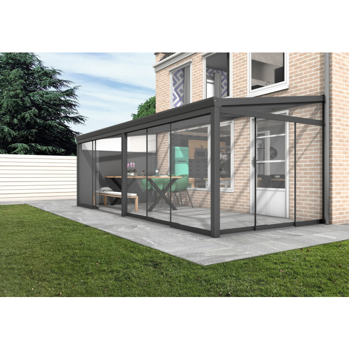 Aluminium terrasoverkapping Oase 507 x 404cm (3 staanders, polycarbonaat)