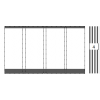 Glasschuifsysteem Sunshine 4-spoor Br: 322-386 x hg: 200-270