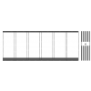Glasschuifsysteem Sunshine 6-spoor Br: 482-578 x hg: 200-270