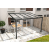 Aluminium terrasoverkapping Oase 407 x 354cm (glasdak)