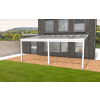 Aluminium terrasoverkapping Oase 407 x 304cm (glasdak) op 3 staanders
