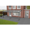 Aluminium terrasoverkapping Oase 407 x 304cm (glasdak) op 3 staanders