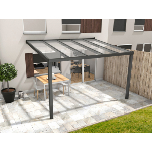 Aluminium terrasoverkapping Oase 507 x 354cm (glasdak)