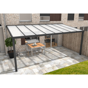 Aluminium terrasoverkapping Oase 307 x 404cm (polycarbonaat)